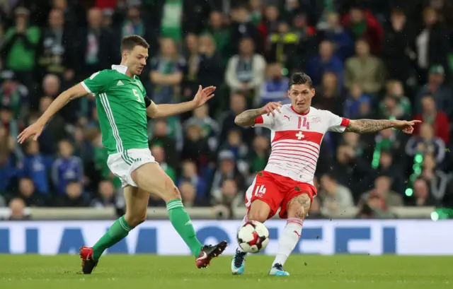 Northern Ireland's Jonny Evans