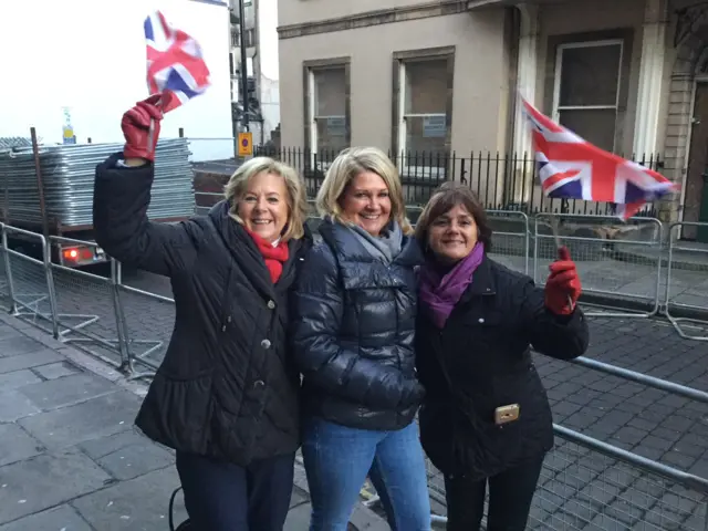 Helena Bottomley, Zoe Scott and Carole Bingham