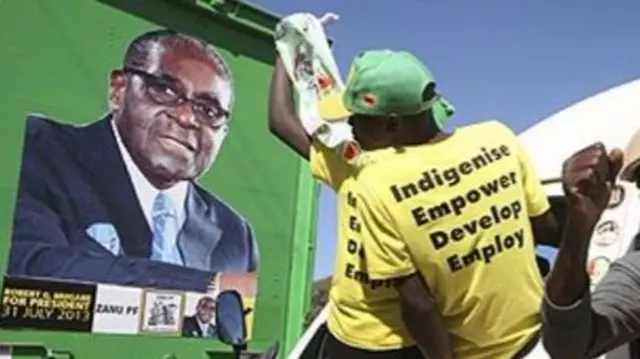 Election campaigning in Zimbabwe in 2013