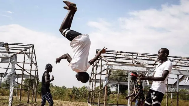 Dancers in Uganda