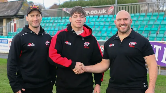 Gavin Cattle (left), Dan Frost (centre) and Alan Paver