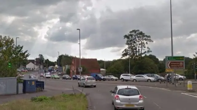 A34 southbound in Hanford