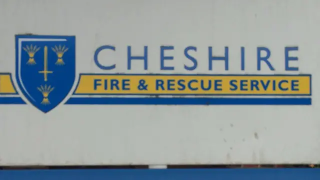 Cheshire Fire Service sign