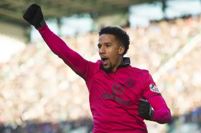 Scott Sinclair scored both of Celtic's goals at Easter Road