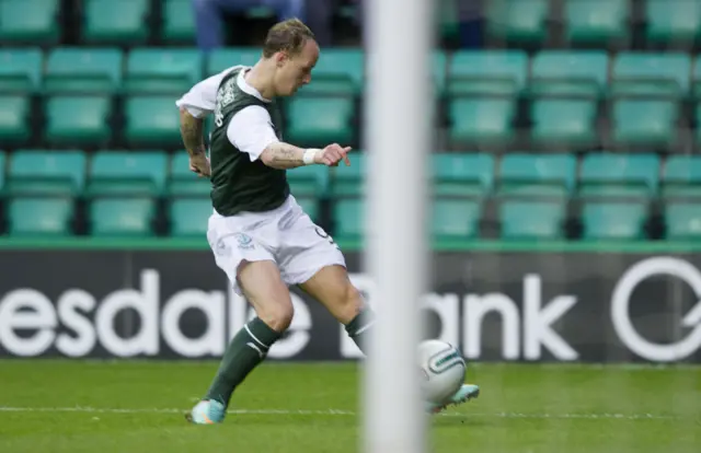 Leigh Griffiths scored the only goal the last time Hibs managed a win over Celtic