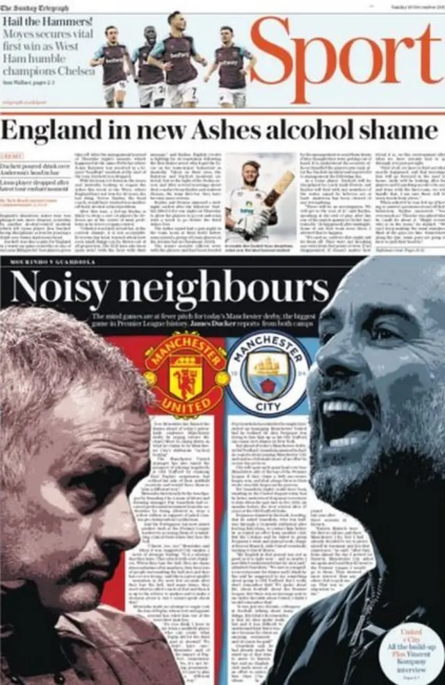 Sunday Telegraph back page