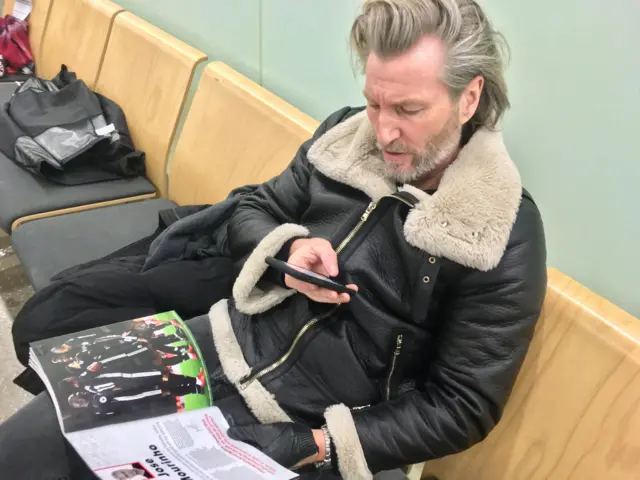 Robbie Savage at Old Trafford