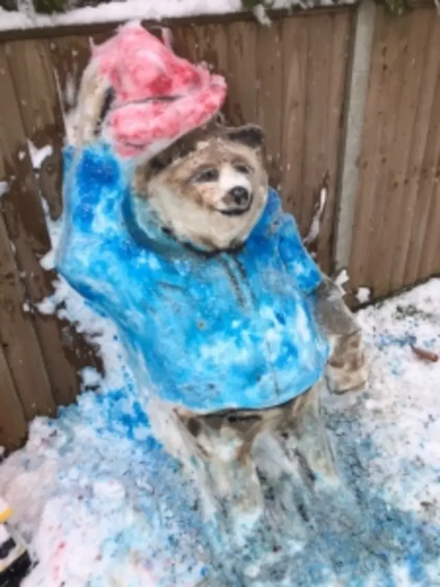 Snow Paddington Bear