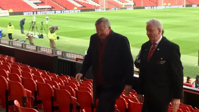 Sir Alex Ferguson at Old Trafford