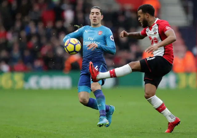 Hector Bellerin and Ryan Bertrand