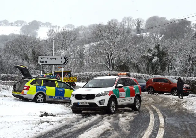 Broken down vehicles in Wales