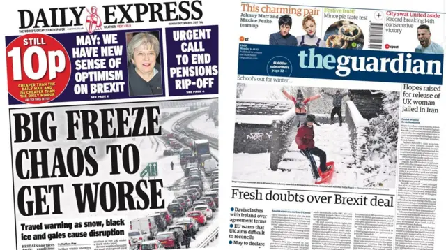 Daily Express and Guardian