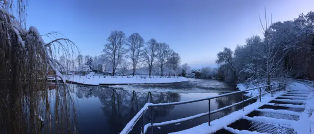 Snow in Shrewsbury