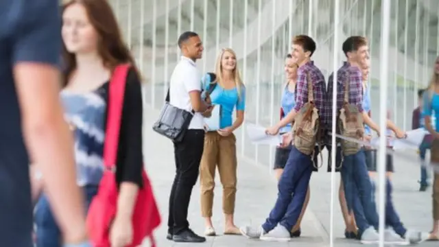 Stock image of students