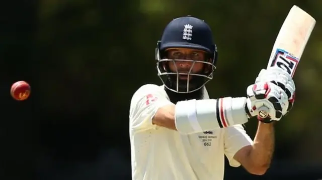 Moeen Ali batting