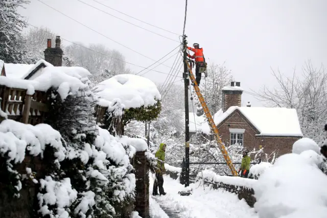 Power workers