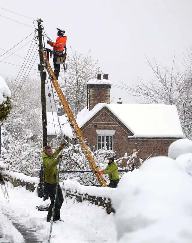 Power workers