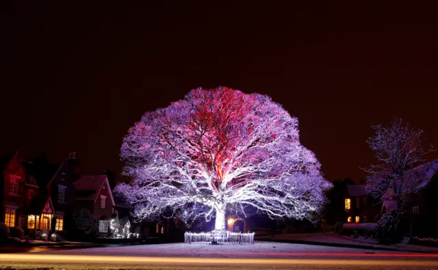 Snow in Astbury, Cheshire