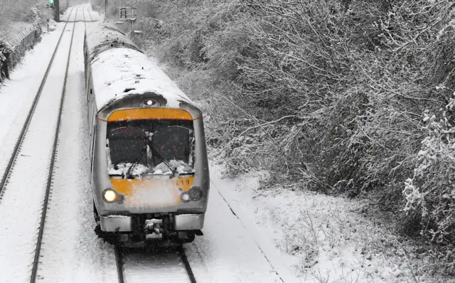 Chiltern Railways train in High Wycombe, Sunday 10 December