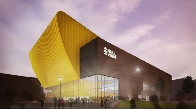 Artist impression of completed Hull Venue