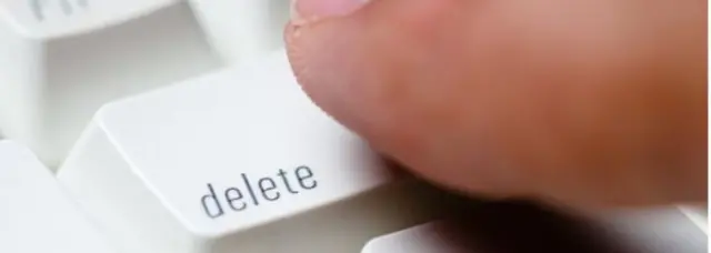 Delete button