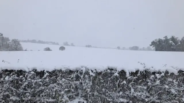 Snow in Cound, Shropshire