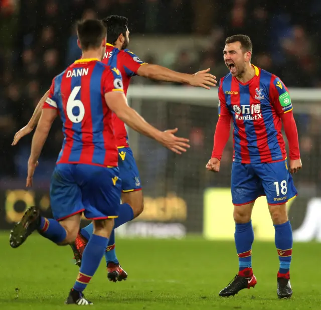 James McArthur of Crystal Palace celebrates