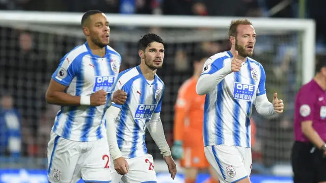 Laurent Depoitre celebrates