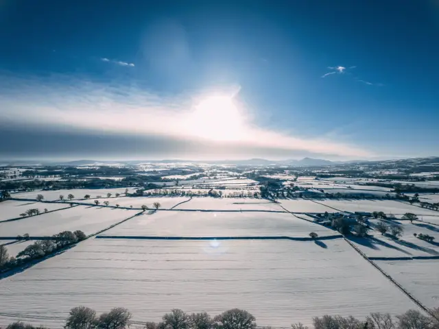 Snow in Shrewsbury