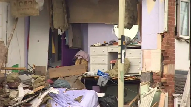 Explosion at the house