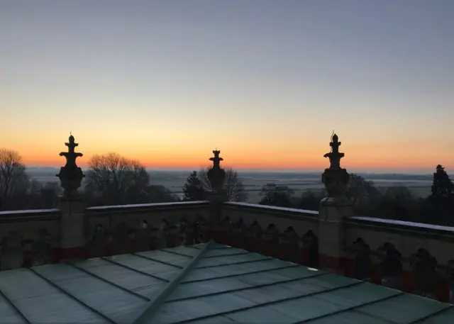 The view of the hall