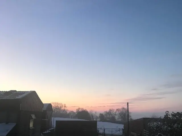 Snow in Totmonslow, Staffordshire
