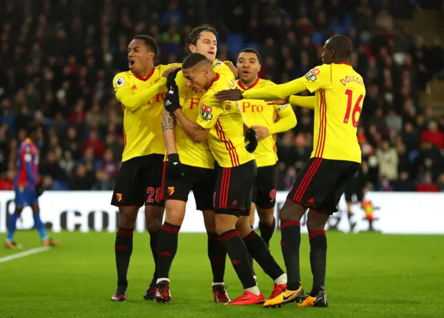 Daryl Janmaat celebrates