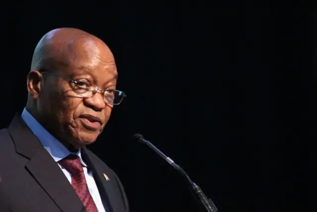 President of South Africa, Jacob Zuma speaks during the Energy Indaba conference in Midrand, South Africa, December 7, 2017