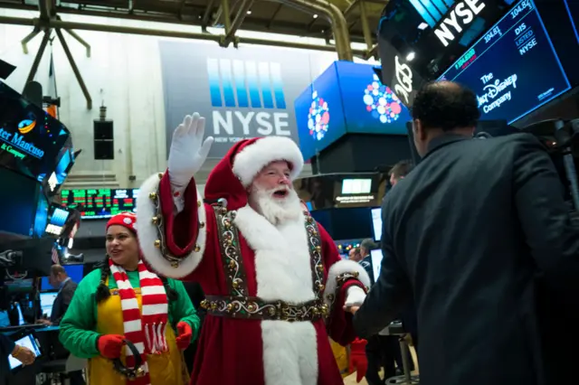 Wall Street at Christmas