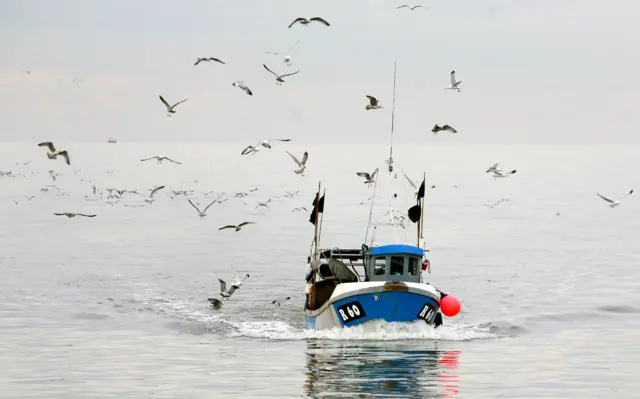 fishing vessel at sea