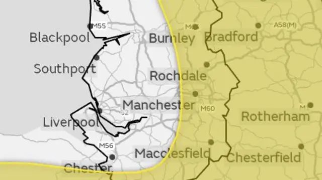 Yellow Weather warning