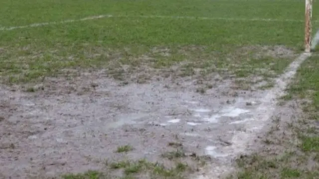 Soggy pitch