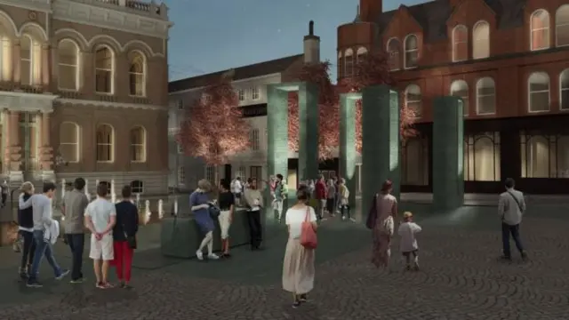 Artist's impression of Cornhill area