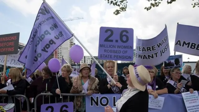 WASPI protest in London