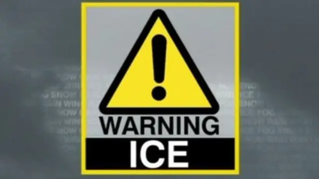 Yellow ice warning