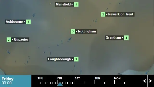 BBC weather map