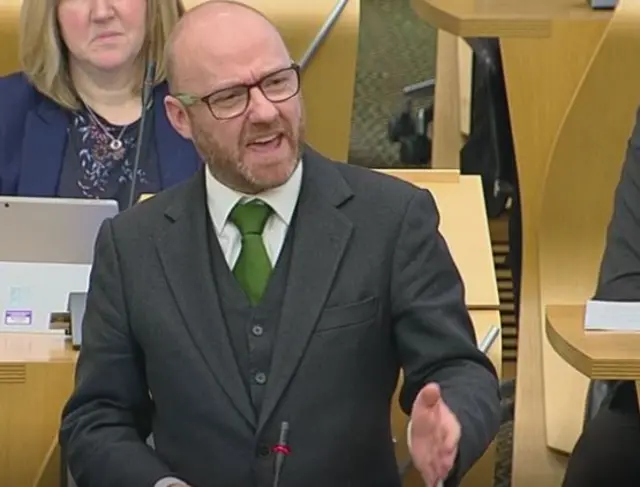 Scottish Greens co-convener Patrick Harvie