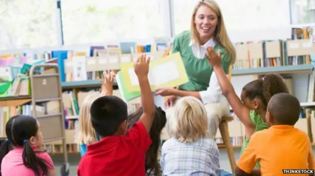 Teacher in class