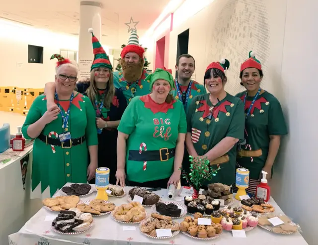 Staff and volunteers at Sheffield Children's Hospital