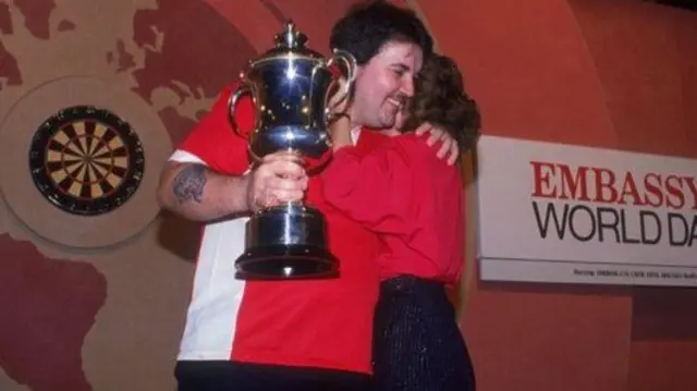 Phil Taylor winning his first World Championship in 1990