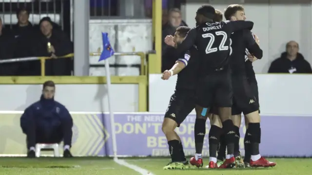 Wigan Athletic celebrate