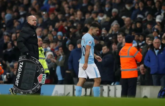 Aguero substitution