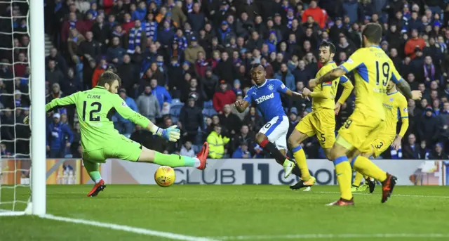 Alfredo Morelos scores