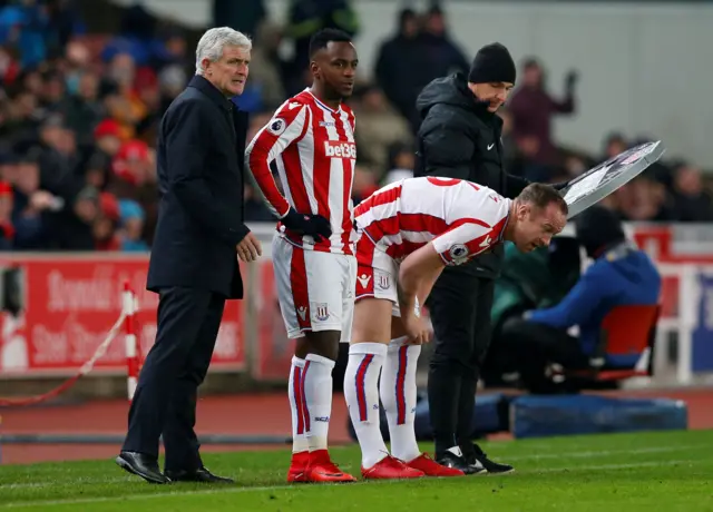 Saido Berahino and Charlie Adam